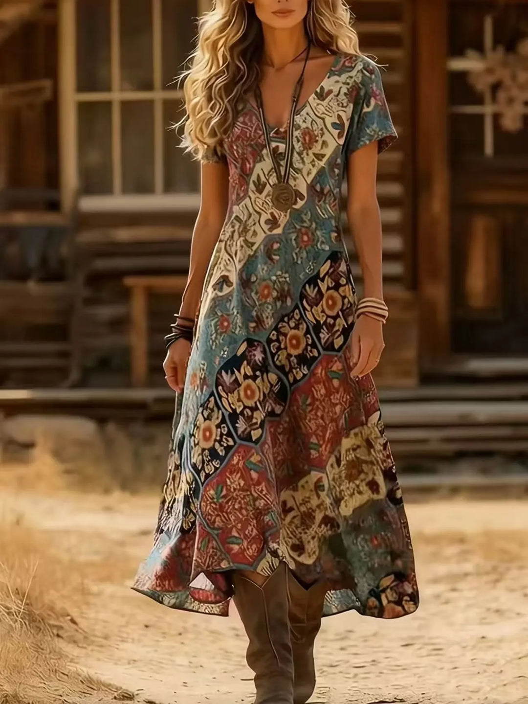 Mira Tie Dye Maxi Dress