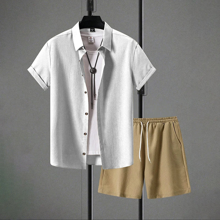 Beckett Button-Up Shorts Set