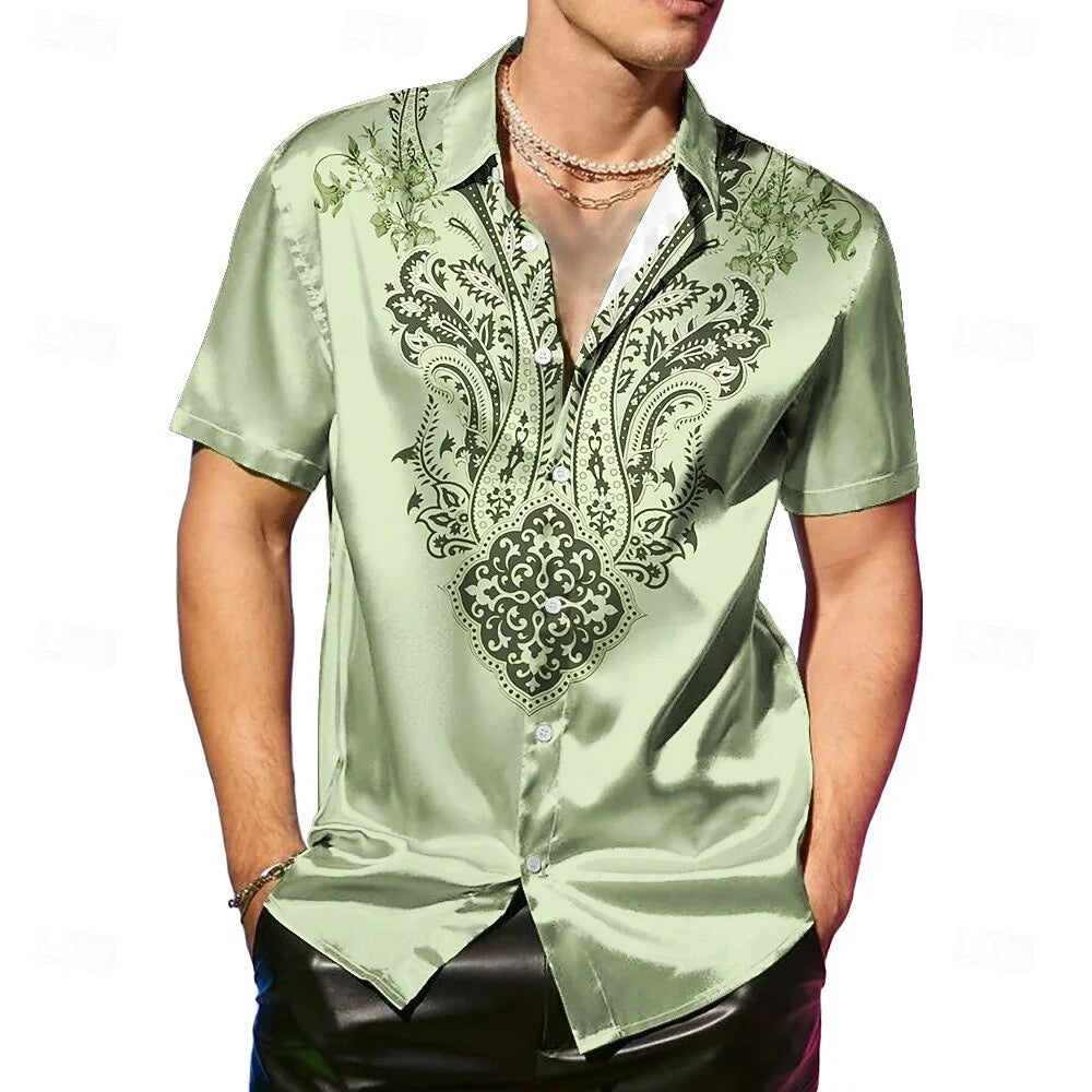 Colton Relaxed Fit Paisley Button Shirt