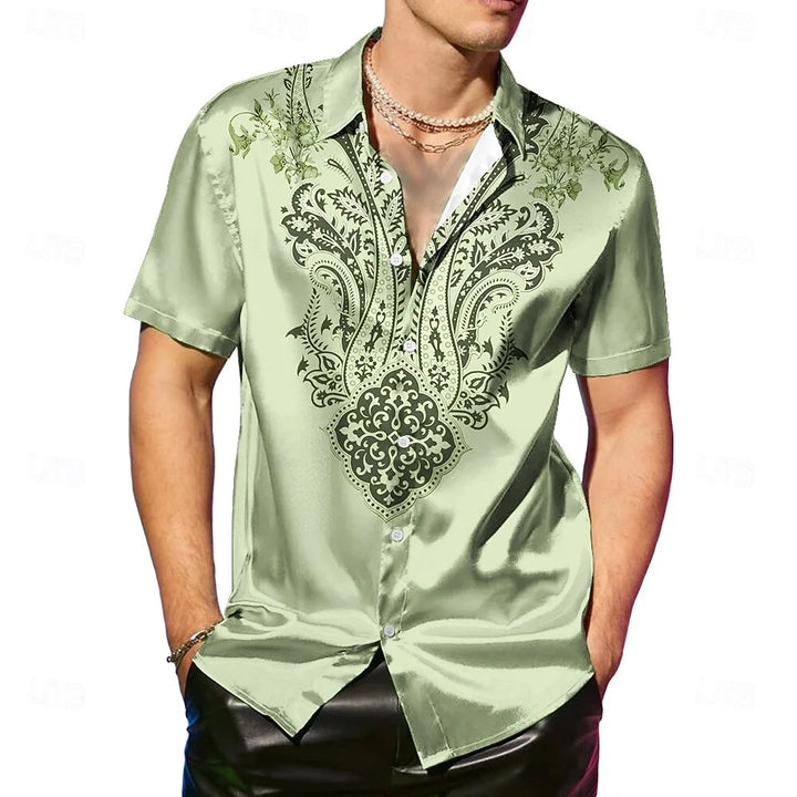 Colton Relaxed Fit Paisley Button Shirt