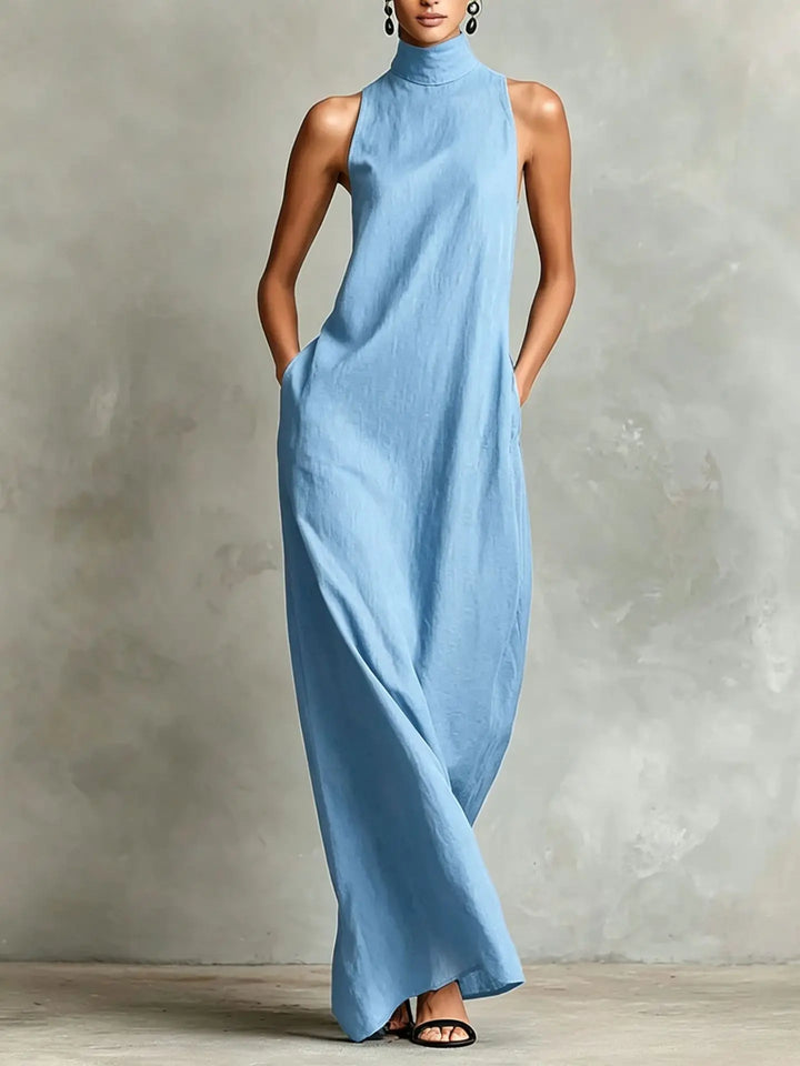 Monroe Sophisticated Pocket Maxi Dress