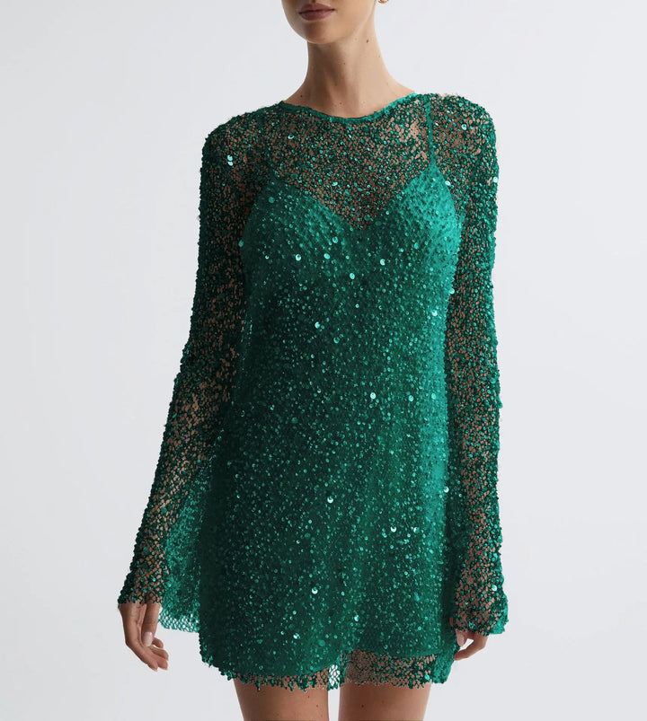 Clara Midnight Sequin Mini Dress