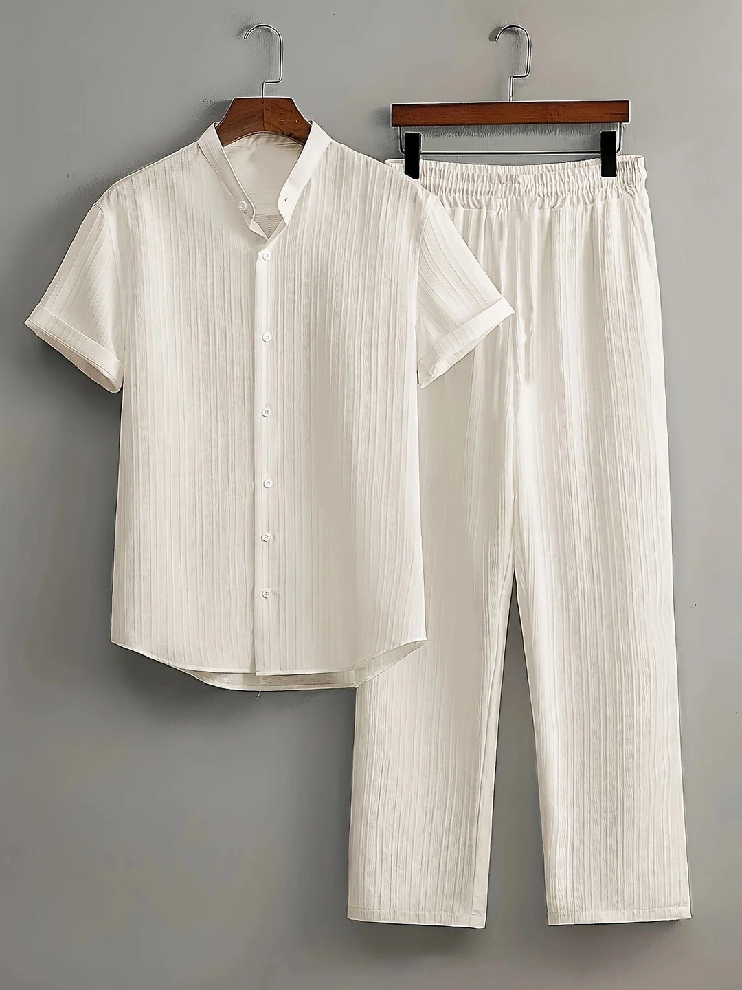 Beckett Comfortable Button Down Pants Set