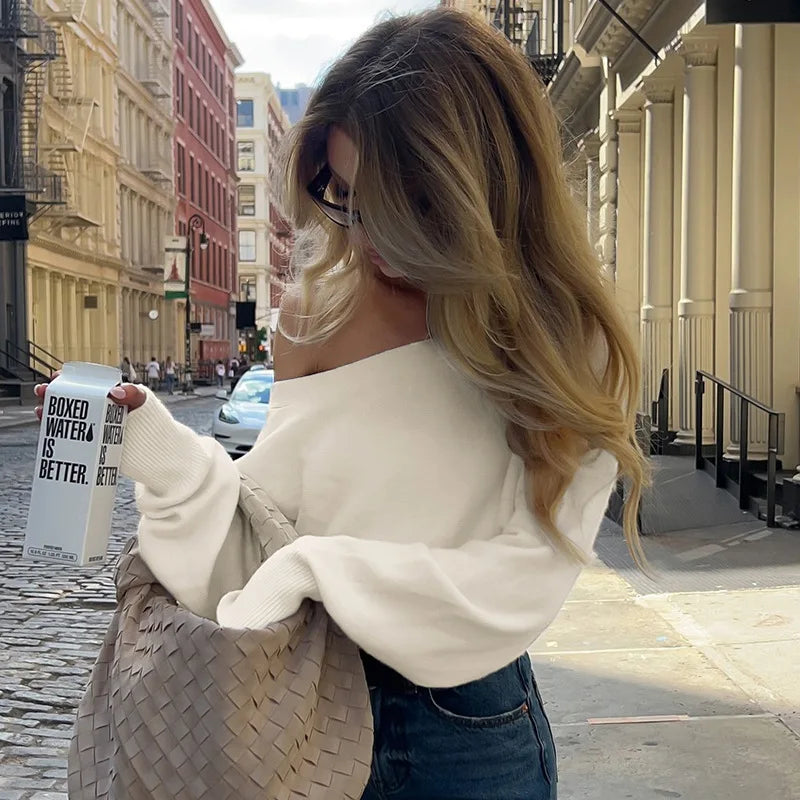 Livia Soft Comfort Off Shoulder Sweater