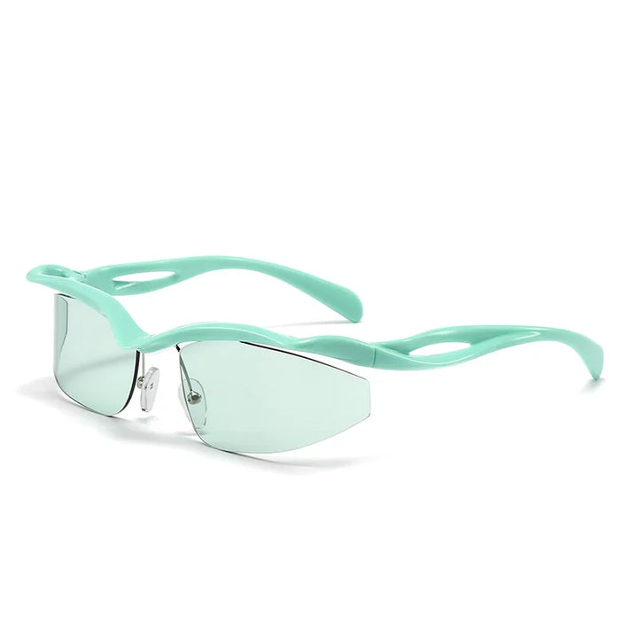 Elba Rimless Retro Sunglasses