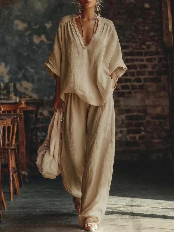 Dixie Relaxed Wide Leg Pant Set