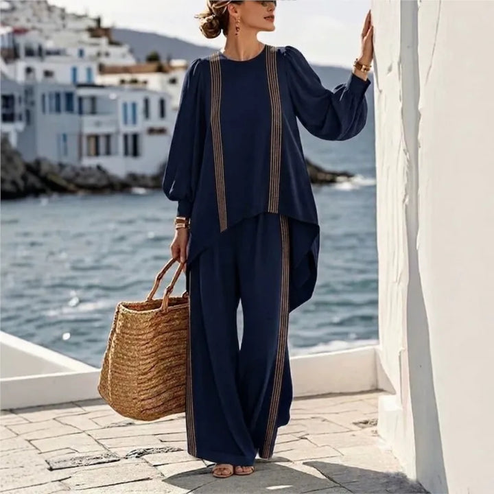 Sienna Asymmetric Stripe Set