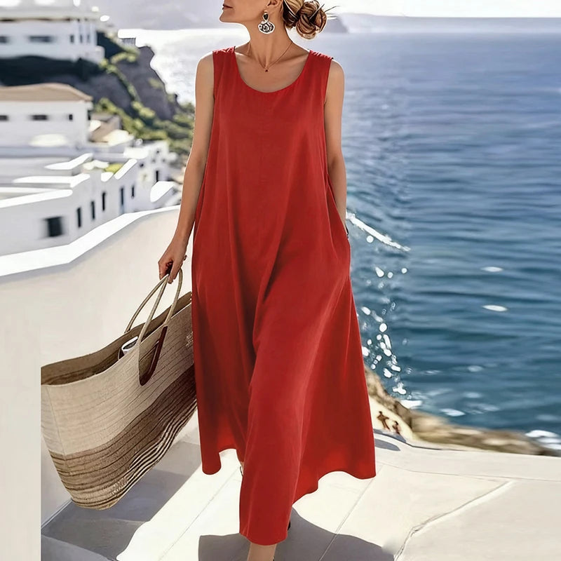 Kendall Elegant Sleeveless Maxi Dress