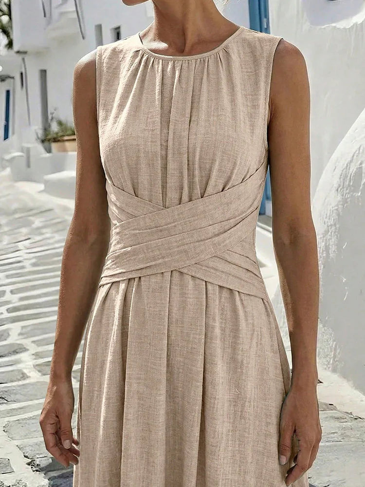 Marielle Ruched Waist Maxi Dress