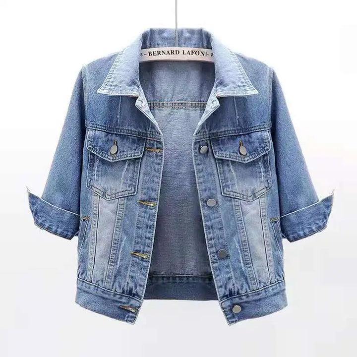 Annelise Cropped Denim Jacket