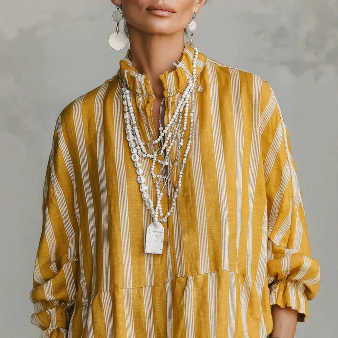 Daphne Ruffle Neck Blouse