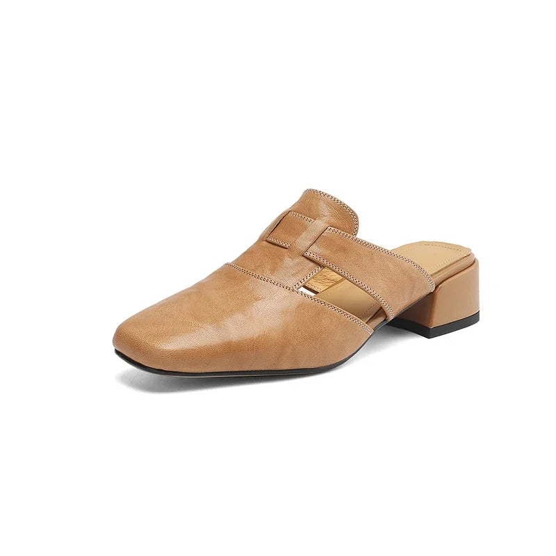 Celeste Genuine Leather Mules