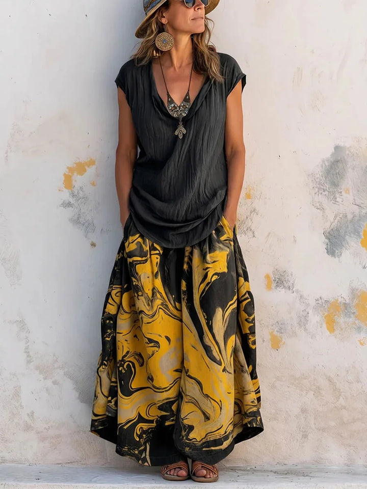 Tatum Printed Loose Two-Piece Set