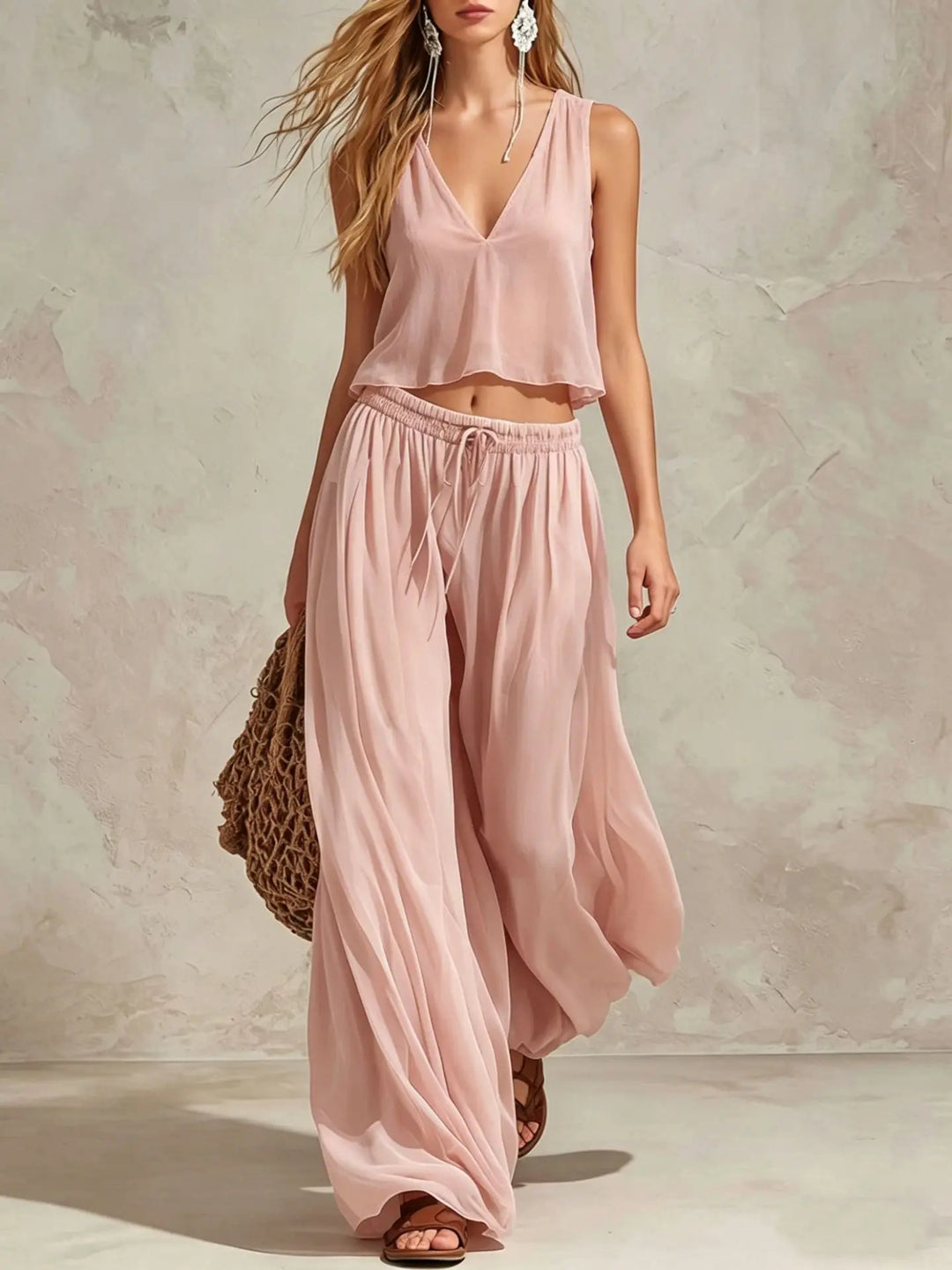 Briana Wide Leg TwoPiece Set