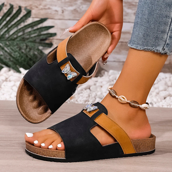 Eliza Cork Slide Sandals