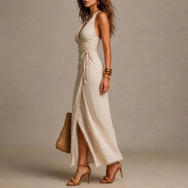 Alora High Slit Maxi Dress