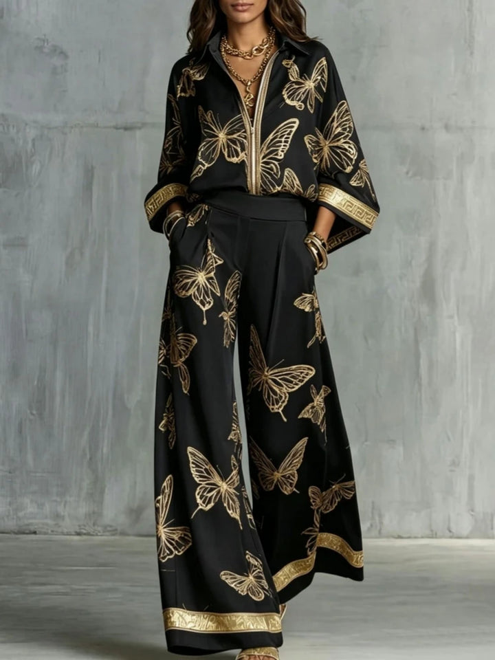 Viviana Butterfly Print Lounge Set