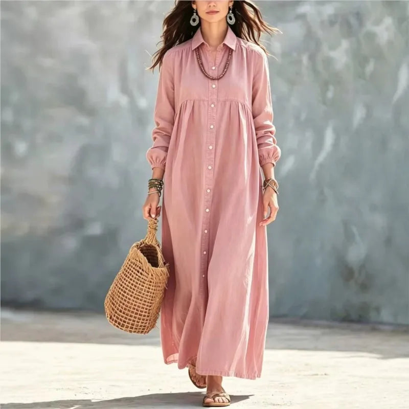 Cressida Button Front Maxi Dress