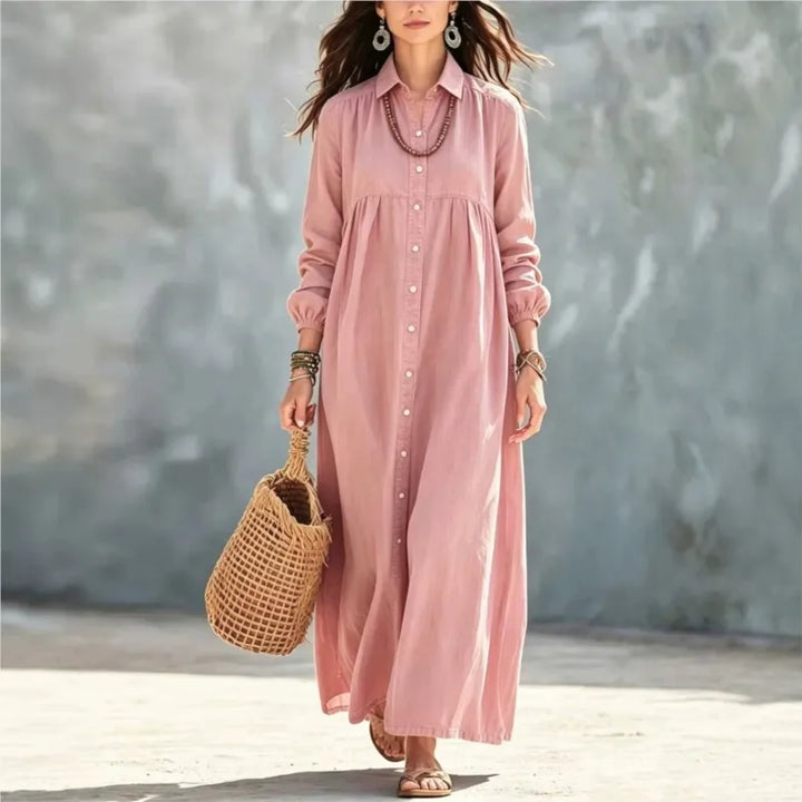 Cressida Button Front Maxi Dress
