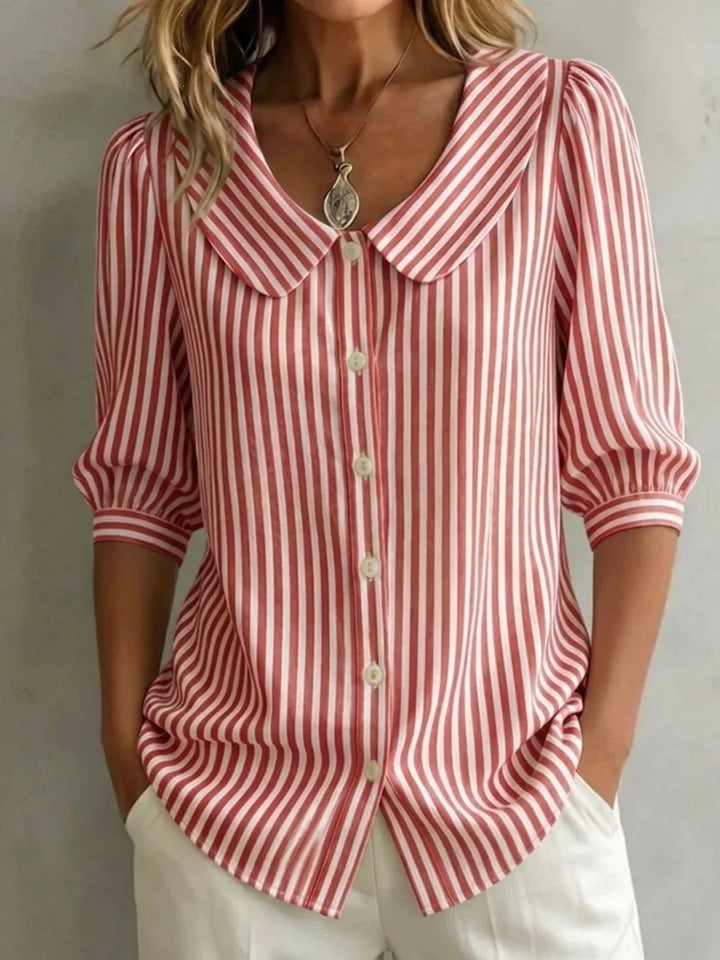 Abby Oversized Striped Blouse