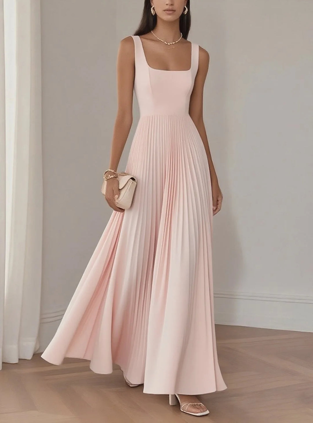 Celestine Pleated Wedding Guest Dress