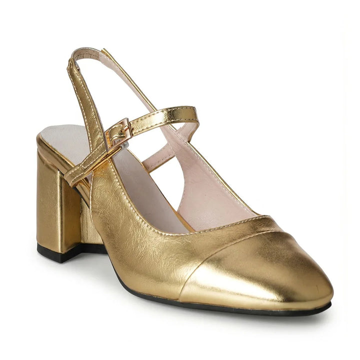 Elodie Orthopedic Chunky Heel Slingback Pumps