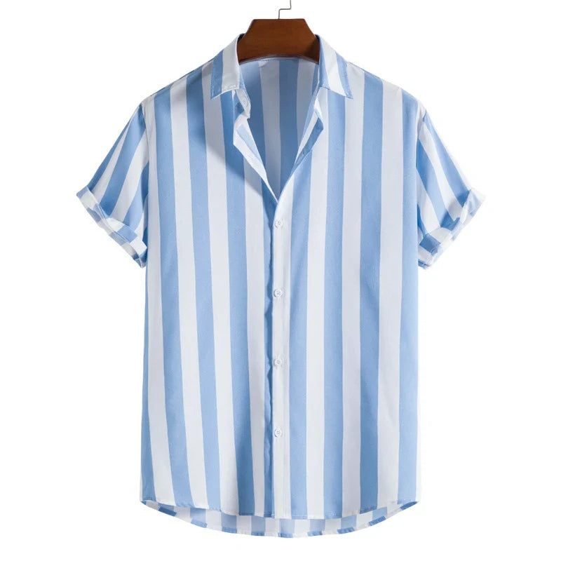 Malaga Stripe Button-Up Shirt