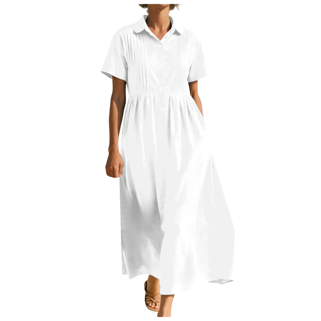 Grace Button Front Midi Dress