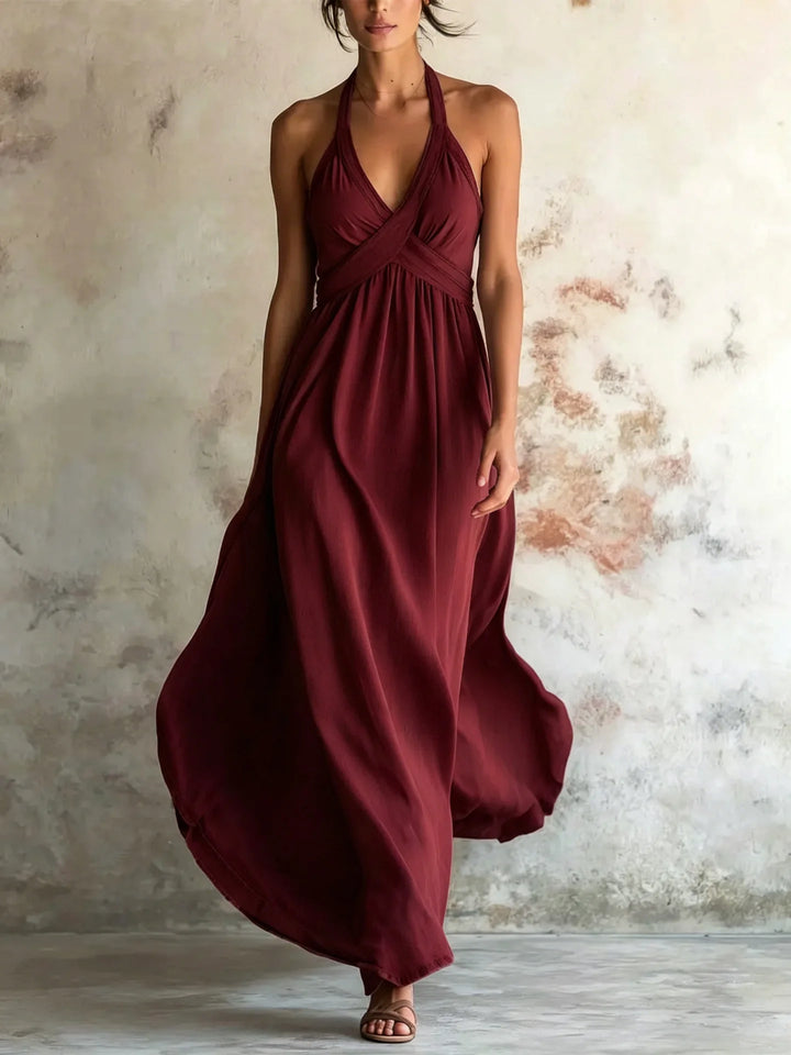 Savannah Bohemian Backless Maxi Dress