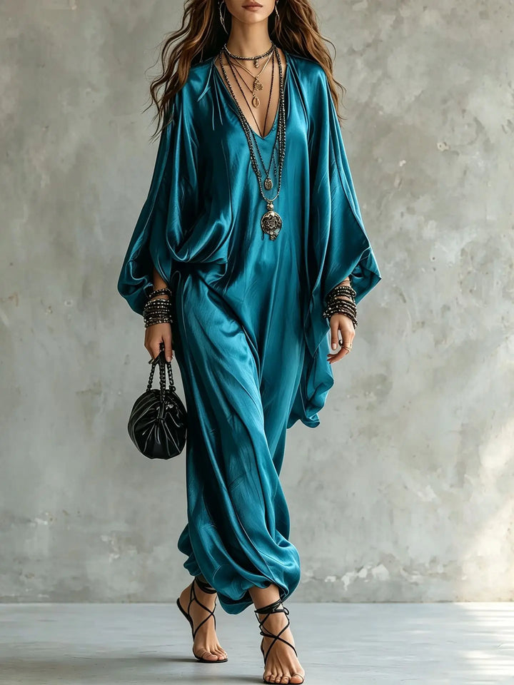 Selene Satin Wide Leg Jumpsuit