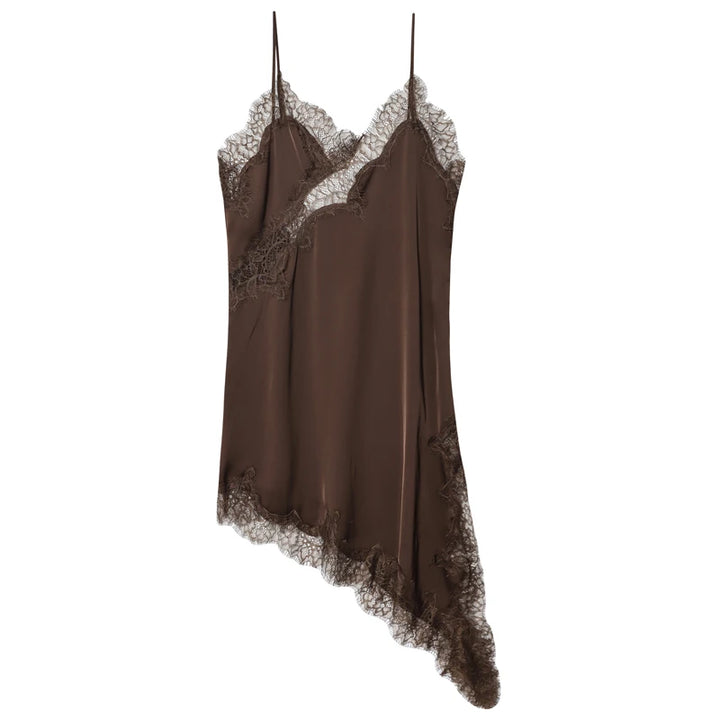 Colette Lace Asymmetrical Midi Dress