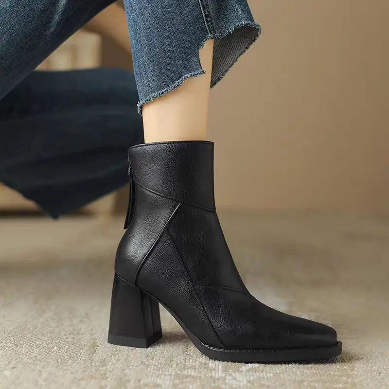 Meredith Leather Ankle Boots