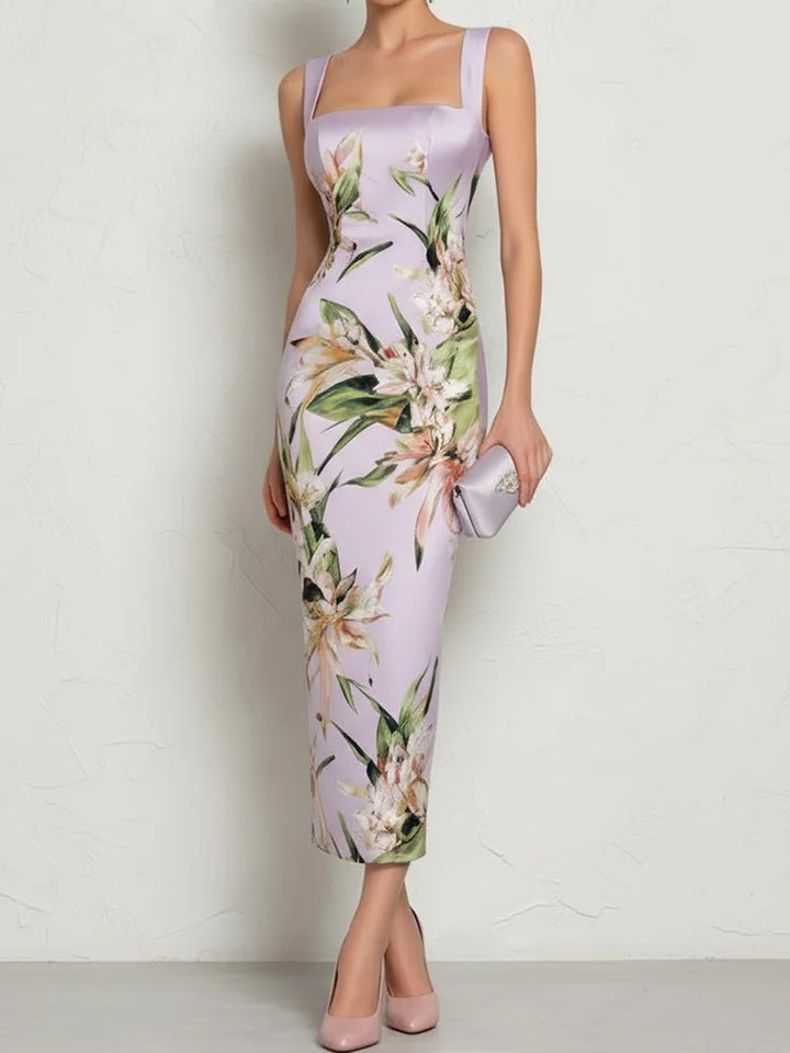 Yvette Elegant Floral Wedding Guest Dress