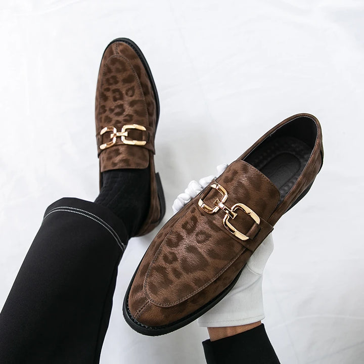 Monarch Leopard Loafers