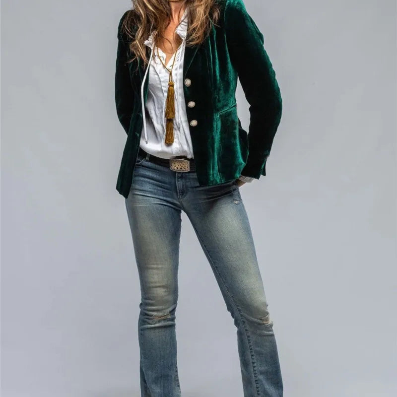 Florence Tailored Velvet Blazer