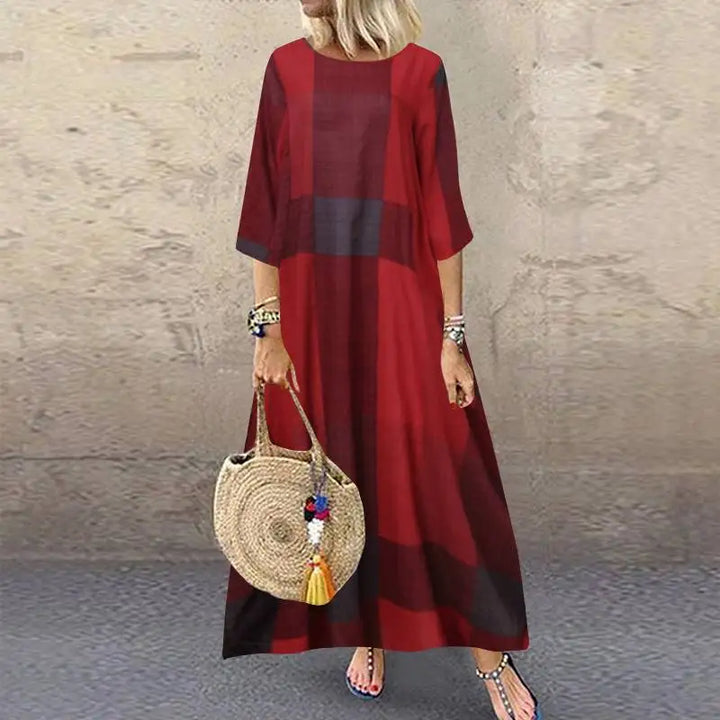 Whitney Effortless Short Sleeve Maxi Dress