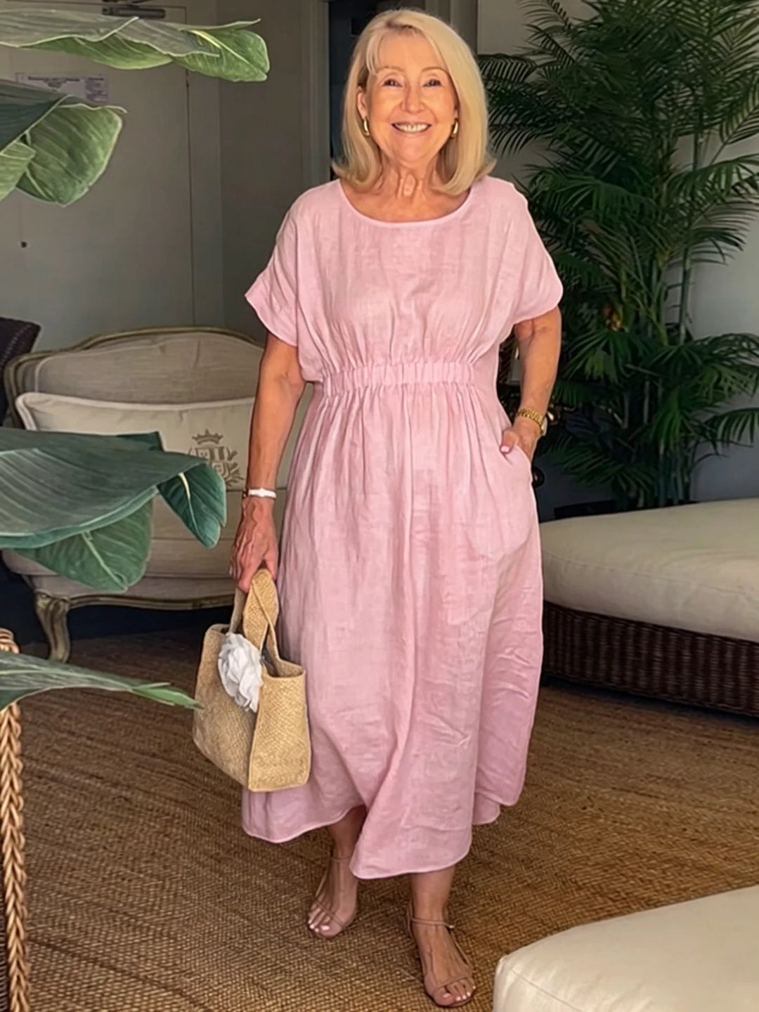 Peyton Casual Relaxed Midi Dress