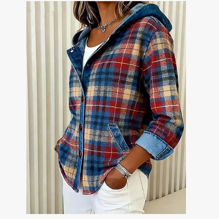 Piper Contrast Plaid Jacket