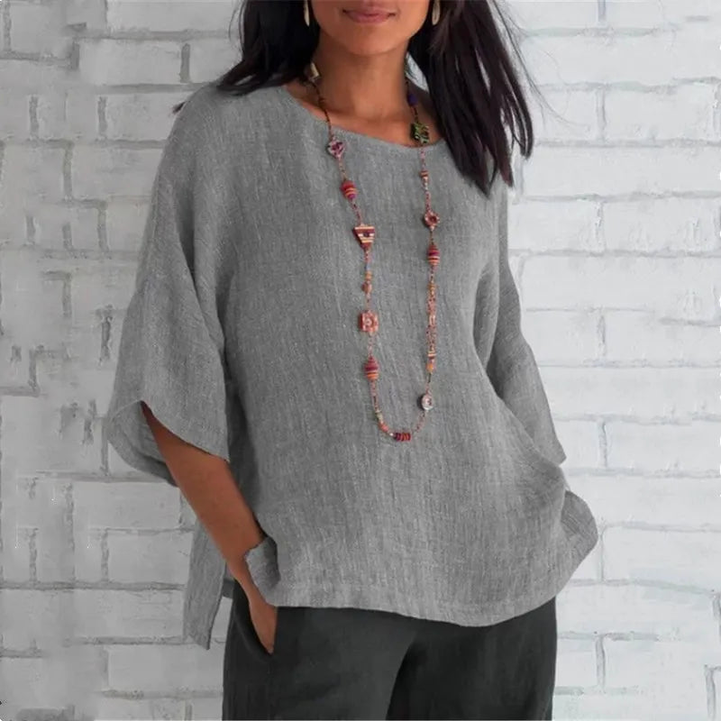 Maren Relaxed Cotton Blouse