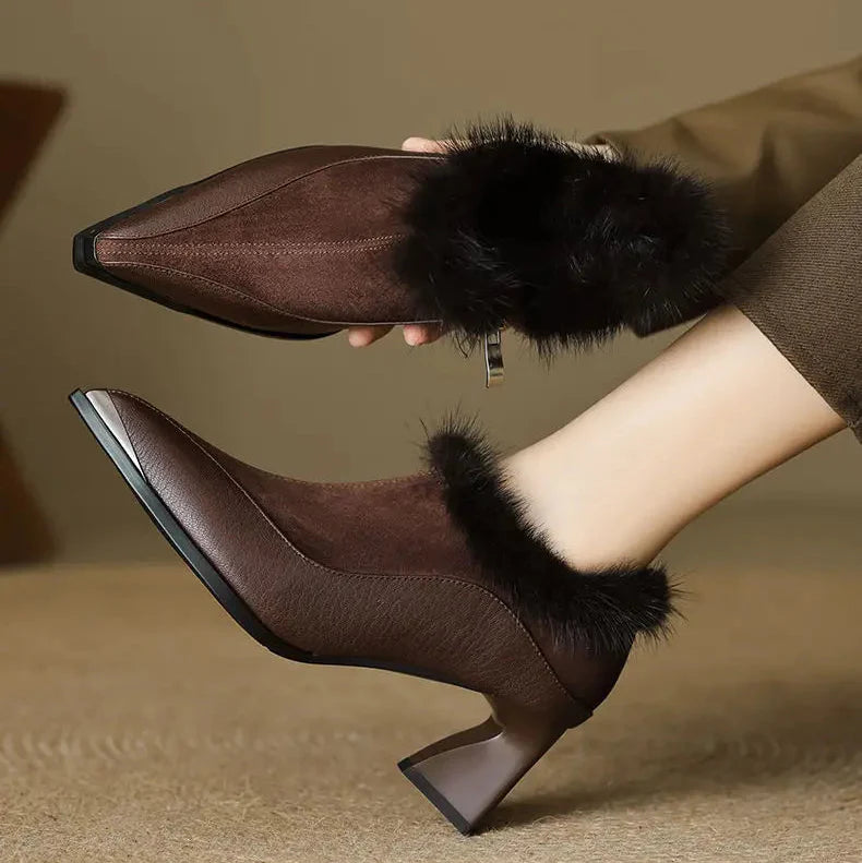 Faye Whisper Furry Boot