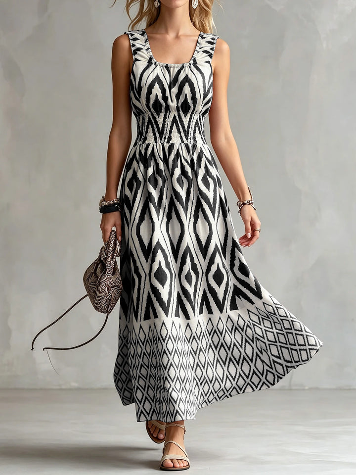 Amara Relaxed Bohemian Midi Dress