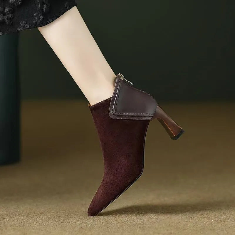 Romy Pointed Toe Ankle Boots