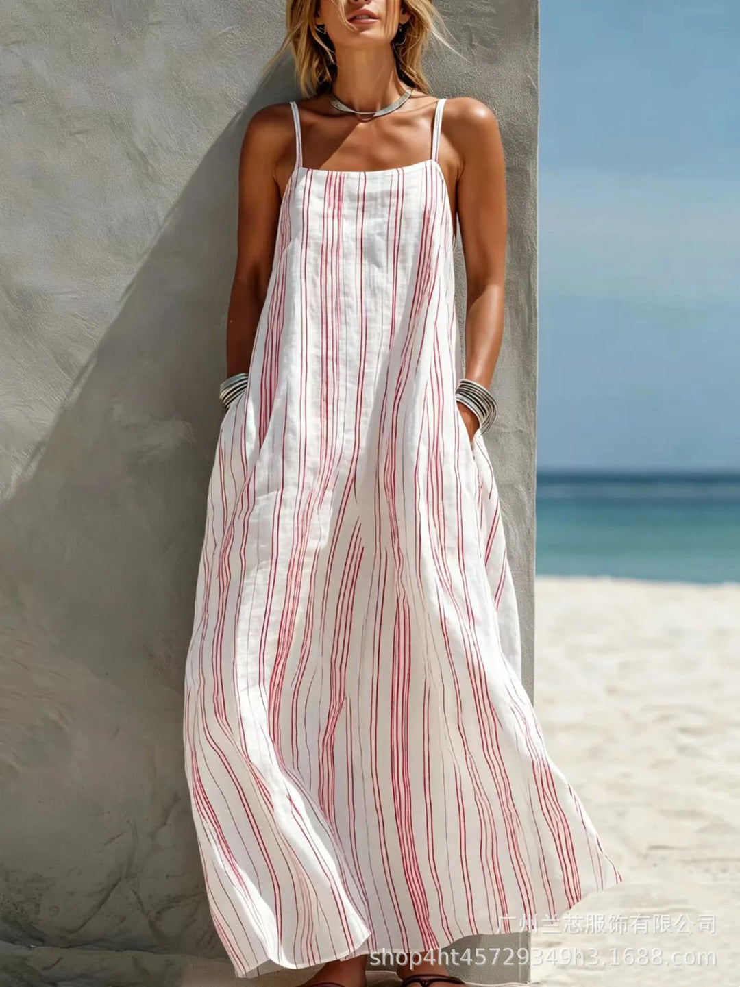 Leony Sleeveless Summer Beach Dress