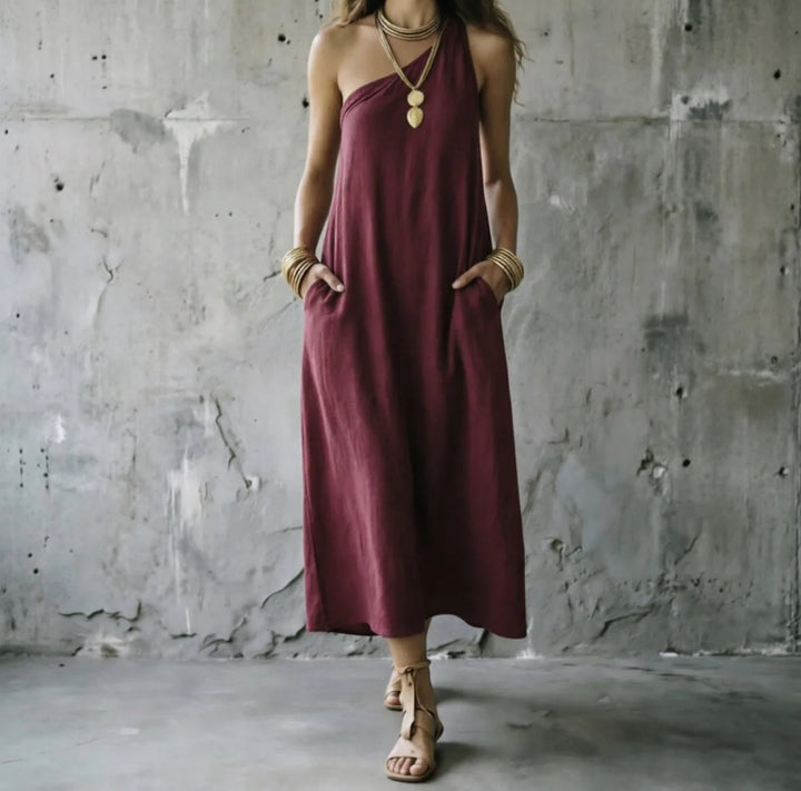 Bella One Shoulder Maxi Dress