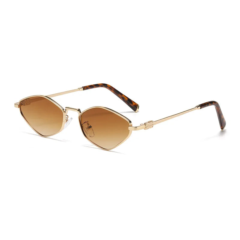 Monica Geometric Metal Sunglasses