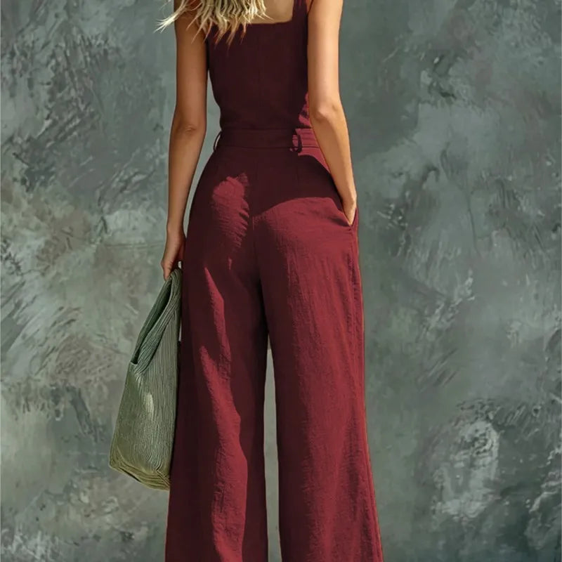 Matilda Wide Leg Pocket Jumpsuit