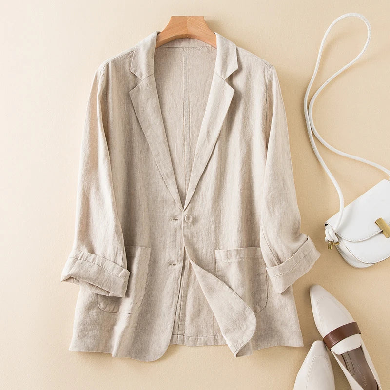 Sabrina Linen Summer Blazer