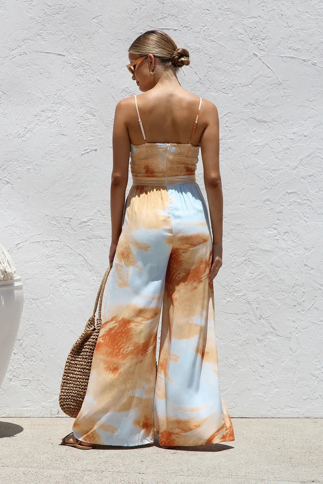 Soleia Printed Wide Leg Jumpsuit
