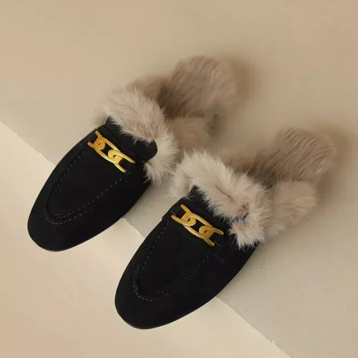 Madona Whisper Fur Mules