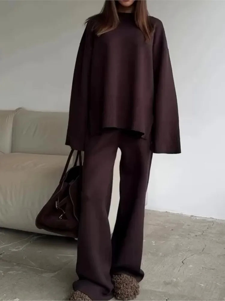 Brielle Oversized Knit Matching Set